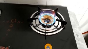 [HCM]BẾP GAS ĐÔI MẶT KÍNH - IKURA (IV-769) - Đầu đốt hoa sen bằng đồng phi 78(mm)