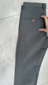 Quần Tây Âu Nam Quần Tây Nam Học Sinh Sinh Viên Văn Phòng Phong Cách Hàn Quốc Chất Liệu Vải Co Giãn Dày Dặn Ống Ôm