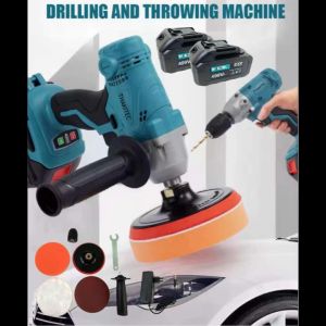 THAKITEC เครื่องขัดสี 5 นิ้ว+สว่านไร้สาย 2IN1 2 ฟังก์ชั่นใน 1 แบตก้อนใหญ่ 499Vf จำนวน 2 ก้อน ฟรี!อุปกรณ์พร้อมใช้งาน รุ่น TKDP499