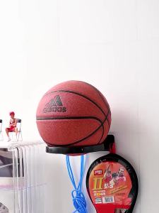 Sports Ball Storage Rack No Drilling Wall Mounted Sports Ball Holder Organizer for Basketball Football Volleyball Storage Rack