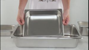 Nipiin Elegant Stainless Steel Buffet Warmers Set - Multi-Purpose Food Serving Bowls with Square Lids for Restaurants and Buffets
