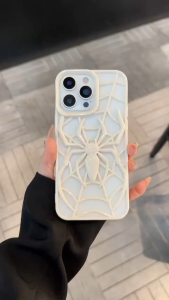 3D hollow spider heat dissipation phone case for Samsung S23 S24 S25 Ultra FE Plus A16 A26 A36 A56 A54 A55 A06 A04 A13 casing Simple solid color protective case for S23ultra case