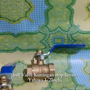 Ballvalve Stopkran Kuningan 1/2 inch 1/2 1/2in merk Yahoya