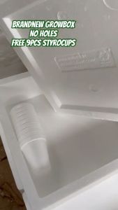 HYDROPONICS GROWBOX - NO HOLES (BrandNew) with 9pcs STYROCUPS