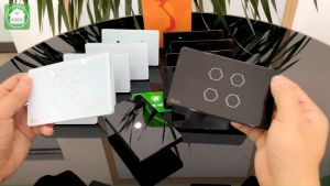 Công tắc thông minh cảm ứng Wifi Datic HUNONIC 4 nút Kết nối Wifi 2.4 Ghz. Hàng Việt Nam. Bảo hành 1 năm