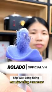 Sáp Wax Lông Cao Cấp ROLADO Mix Sữa Dừa+ Lavender Siêu Bám Lông Chuyên Dùng Cho Tất Cả Loại Da Kể Cả Da Nhạy Cảm T