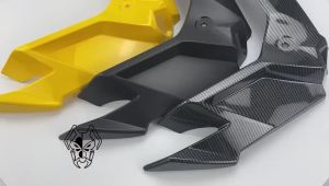 For KAWASAKI NINJA Front Beak Fairing Aerodynamic Winglet Lower Cover Protection NINJA300/250 Fairing Front Wing Carbon Fiber Pa