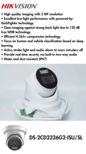 Hikvision DS-2CD2027G2-L/LU 2MP 1080P ColorVu Fixed Mini Bullet Network