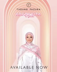 FAZURA Tudung Bawal Koleksi KAKAK KITA KE JAKARTA / Halaman Kasih Cotton Bidang 47 Pink Label (READY STOK)