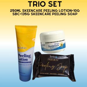 Trio Set 250ml SkeenCare Peeling Lotion + 10g SBC + SC Peeling Soap