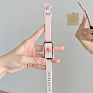 MAFAM【🔥Hanya Tali🔥】✨Tali Kompatibel dengan Huawei Band 10 9 8/7 NFC Strap Silicone Wristband Mens & Womens Bracelet Strap Replacement Watch Accessories