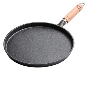 MOLORE | Wooden Handle Cast Iron Frying Pan