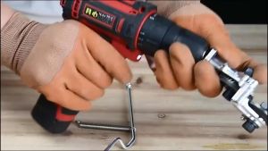 New!! Adapter Bor Ke Gergaji Pemotong Seng Plat Metal Kepala Ganda Multifungsi Electric Drill Refitting Plate ( BISA COD )