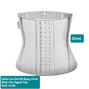 [Nhập Khẩu Hy Lạp+Tặng Áo Lót Liner] Nịt bụng latex luxury 25 xương corset chuẩn Hy Lạp màu xám. Đai nịt bụng gen nịt bụng nịt bụng latex định hình eo nịt bụng siết mỡ.