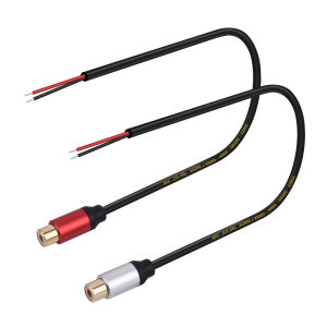 Speaker Wire RCA Female Plug Jack Connector to Bare Wire Open End Audio Cable for subwoofers CD DVD tuners speakers Repair