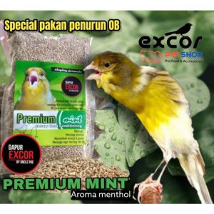 PAKAN PENURUN BIRAHI KENARI PREMIUM MINT dapur exCor 500gr