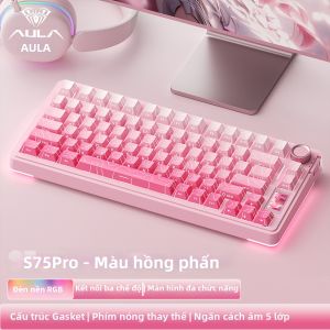 AULA | Bàn Phím Cơ Không Dây Tri-Mode với Màn Hình RGB