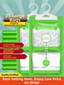 Moisture Absorbing and Mildew Preventing Desiccant Hangable