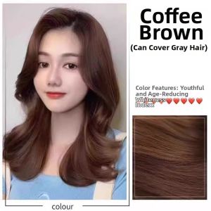 QIAOCHONG | Non-Sticky Scalp Black Tea Color Hair Dye for Women