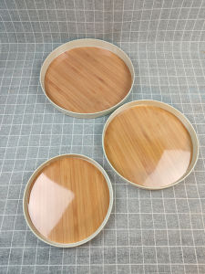 Rectangular Bamboo Pattern Melamine Tray Tea Plate Home Use Fast Food Dish Snack Storage Tray Adult Flat Plate Chinese Style