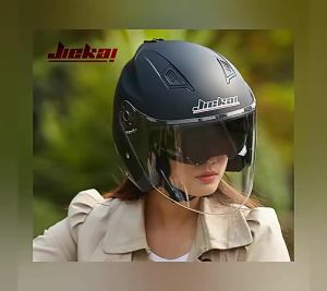 224ready stock JIEKAI motorcycle helmet double  half face helmet