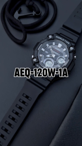 JAM TANGAN PRIA CASIO AEQ-120W-1A / AEQ-120W-1AVDF ANA-DIGI ORIGINAL