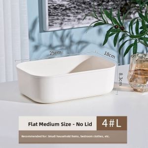 Besee | Desk Organizer Storage Basket Rectangular Plastic