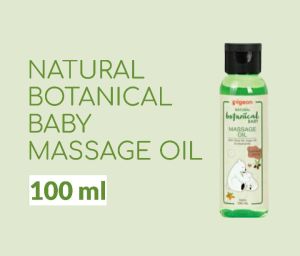 PIGEON Natural Botanical Baby Massage Oil 100ml / Baby Oil / Massage Oil