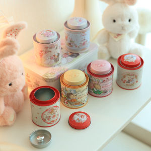 Hộp Đựng Trà Hình Thỏ Thủ Công Hai Nắp Hộp Đựng Đường Cưới Hộp Đựng Trà Đỏ Hộp Đựng Đường Bằng Thép Mạ Kẽm Hình Thỏ