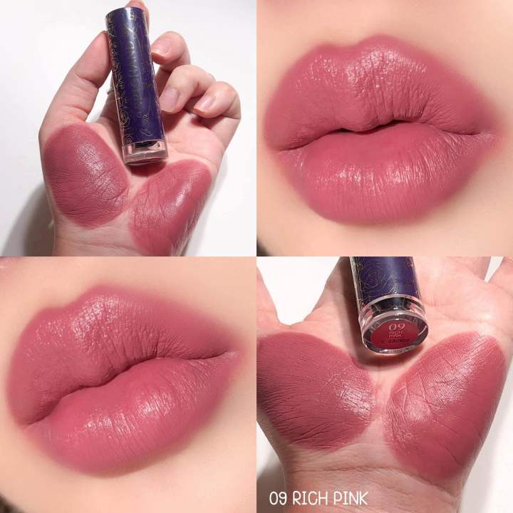 ลิปแมทต์ Srichand คอลใหม่ Rose All Around สี 09 Rich Pink สวย10/10 เป็นแมทต์ที่ไม่แห้ง มีบำรุงด้วยชุ่มชื่น ปากนุ่มอิ่มฟูสุดๆ