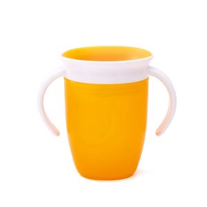 Baby Cups Can Be Rotated Magic Cup Baby Learning Drinking Cup LeakProof Child Water Cup Bottle 207ML Copos