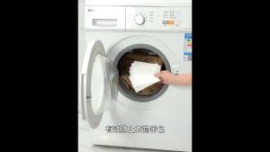 Double.lucky แผ่นซักผ้า 50 แผ่น แผ่นซักผ้าป้องกันสีทรง ไม่ต้องแยกผ้า