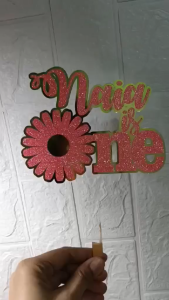 Customized Cake Topper Made of cardstock 250gsm