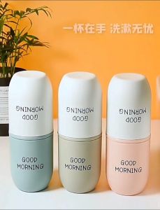 Portable Travel Toothbrush Toothpaste Cup Holder Storage Toothbrush Organizer For Traveling Camping Business Trip Home School Bathroom