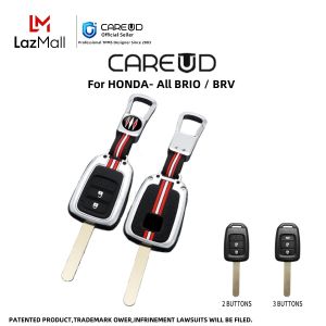 For HONDA- All BRIO / BRV Remote Key Case Cover Metal Key Fob Shell Keychain