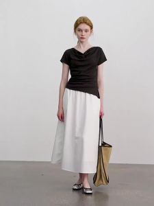 V-Neck Slim Fit Short Sleeve T-Shirt Short Style