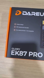 Bàn phím cơ không dây DAREU EK87 PRO – BLACK GOLDEN (Triple Mode Cherry PBT Double Shot Gasket Mount RGB)