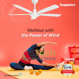 Sapphire | 44" 54" | FM1191S & FM1193S DC Motor Ceiling Fan | 16 Speeds | 5 ABS Blades