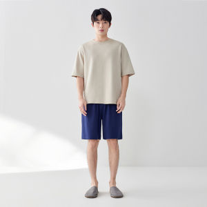 HLA | Mens Pure Cotton Comfortable Loose Home Pants Spring Summer Breathable Skin-friendly Shorts Or Long Trousers Outdoor Wear