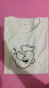 Kaos Distro Popeye  Katun Combed / Baju Kaos Distro Lengan Pendek Dewasa Oblong Jumbo Premium Murah Keren Terbaru Kekinian Bandung