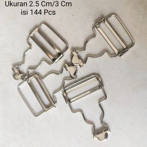 Pengait Celana Jojon Stainless Ukuran 2.5Cm/3cm 12 pcs