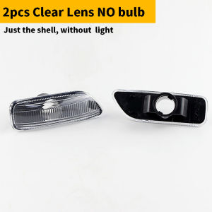 2Pcs Turn signal Light Front Side Marker Lamp Cover Shell For Volvo S60 V70 S80 XC70 XC90 2001-2009 30722641 30722642 No Bulbs