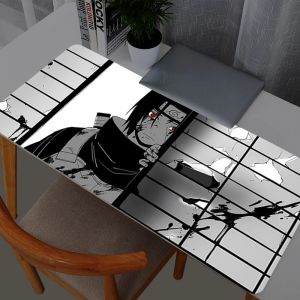 Bandai | Naruto Itachi Uchiha Mouse Pad Gaming Accessories Gabinete Gamer PC Computer Desk Mat Large XXL Keyboard Tablet Mousepad