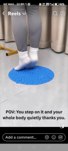 CONFORTABLE MAGNET FOOT MASSAGE MAT ROUND DIAMETER 37cm AND 50cm STRESS RELIEF EXERCIZE TO SLIM