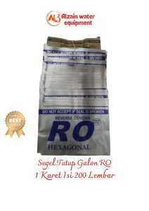 segel galon RO warna silver atau abu-abu untuk kemasan galon 19 liter dan untuk 1 ikatnya ada 200 lembar (AL308)