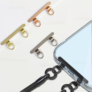 3/2/1PCS Upgrade Double Buckle Cellphone Lanyard Patch Anti-lost Connect Piece  Ultra-thin Stainless Steel Phone Tether Gasket