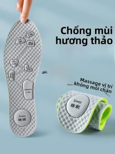 XIANZHAO | Miếng lót giày chống mùi gừng mỏng đế mềm giảm đau cho bàn chân mồ hôi cho nam và nữ miếng lót giày massage các điểm đặc biệt hấp thụ mồ hôi thoải mái