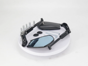 [SALE]  360° Adjustable Motorcycle Side Mirror - Anti-Glare Blue Lens Universal