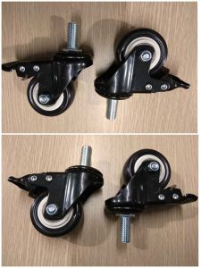 Bánh xe chân bàn máy may công nghiệp  (bộ 4 cái tặng kèm ốc)