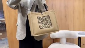 TB081 - TOTE BAG WANITA BESAR CANVAS TEBAL MOTIF TOTEBAG KULIAH KERJA KOREA TAS SHOPPING KANVAS IMPORT MURAH GROSIR